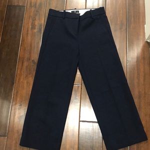 Jcrew High Rise Peyton Wide Leg Pant in Navy